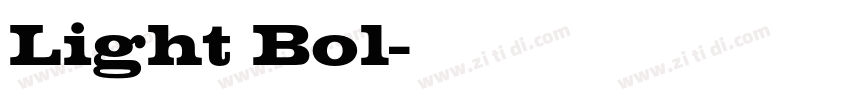 Light Bol字体转换